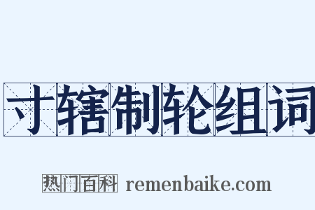 寸辖制轮组词是什么意思的图片